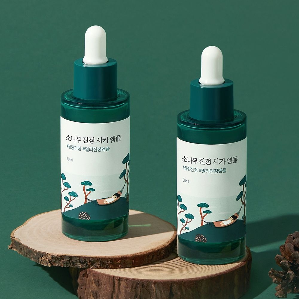 라운드랩 1+1 소나무 진정 시카 앰플 대용량 50ml