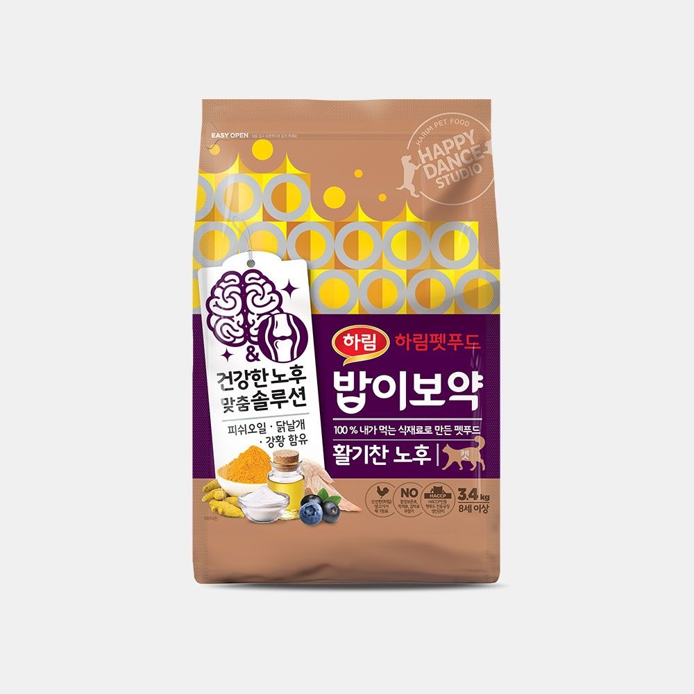 밥이보약 고양이 활기찬 노후 3.4kg 사료