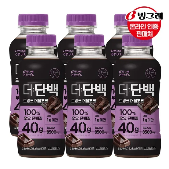 빙그레 더단백 드링크 더블초코 350ml 20개 /고함량/프로틴/단백질음료