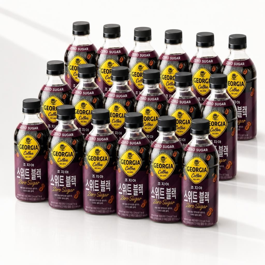 코카콜라 조지아 크래프트 스위트 블랙 커피 470ml 24개 액상 대용량 아메리카노 페트