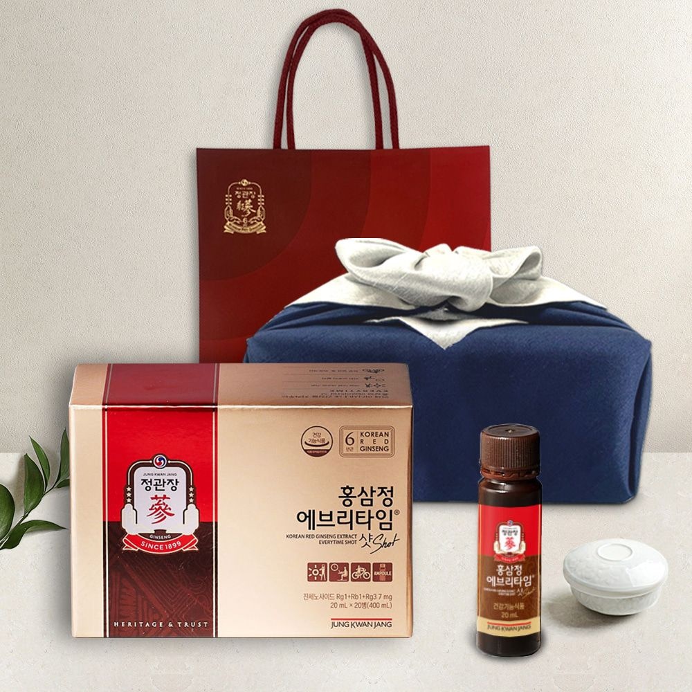 정관장 에브리타임 샷 20병 (보자기+노리개포장)