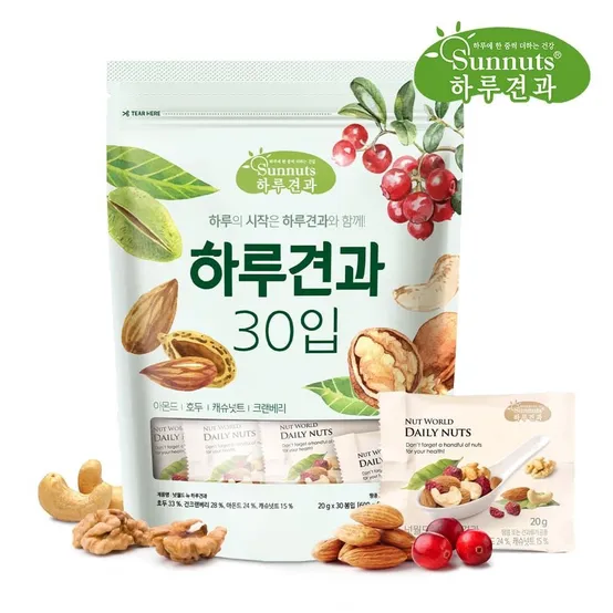 (현대홈쇼핑) [하루견과] 넛월드 뉴하루견과 30입번들
