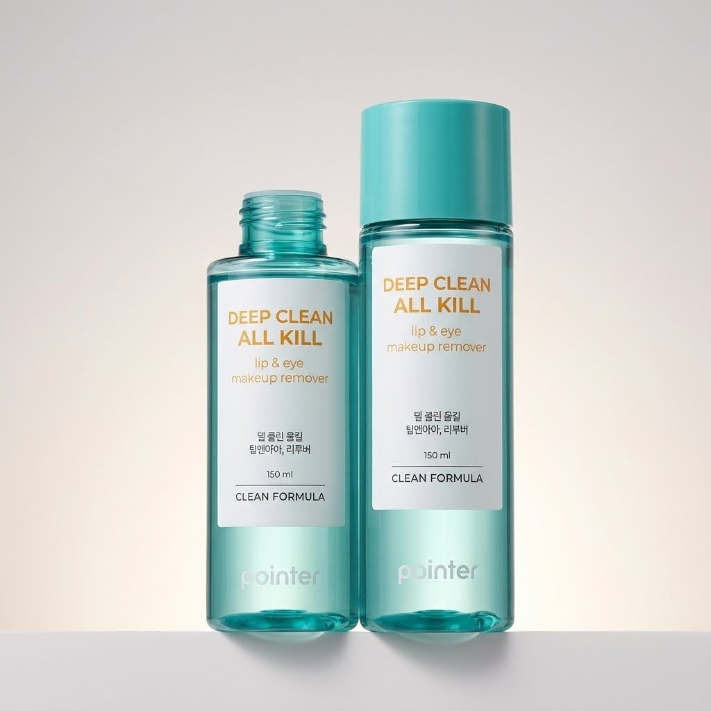 포인트 앤 point 비건 저자극 딥클린 올킬 립앤아이 메이크업 리무버 150ml X 2개