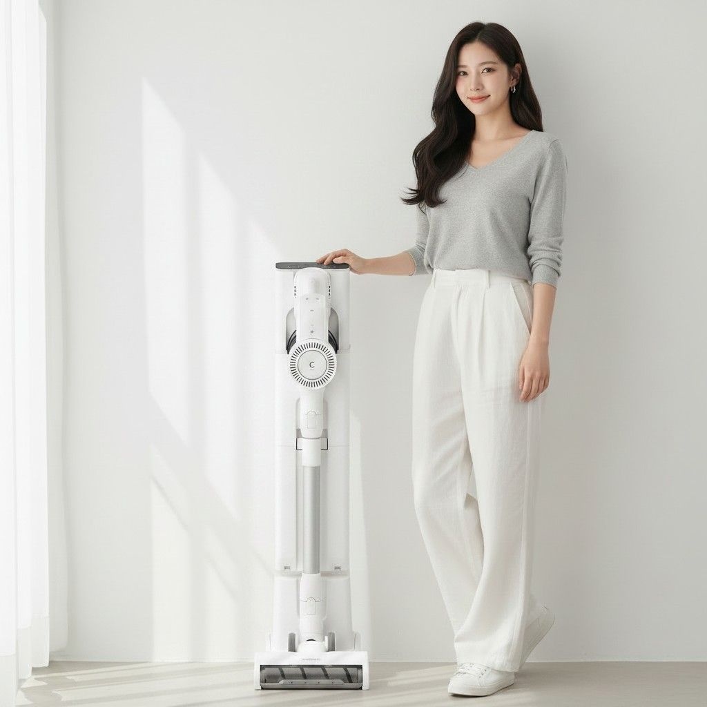캐치웰 무선청소기 매직타워 BLDC 먼지자동비움 스테이션 TH100