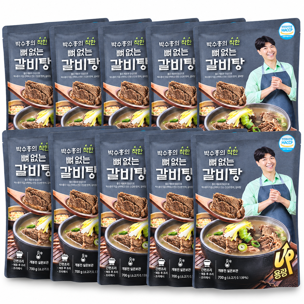 박수홍의 착한 뼈없는 갈비탕, 750g, 10개