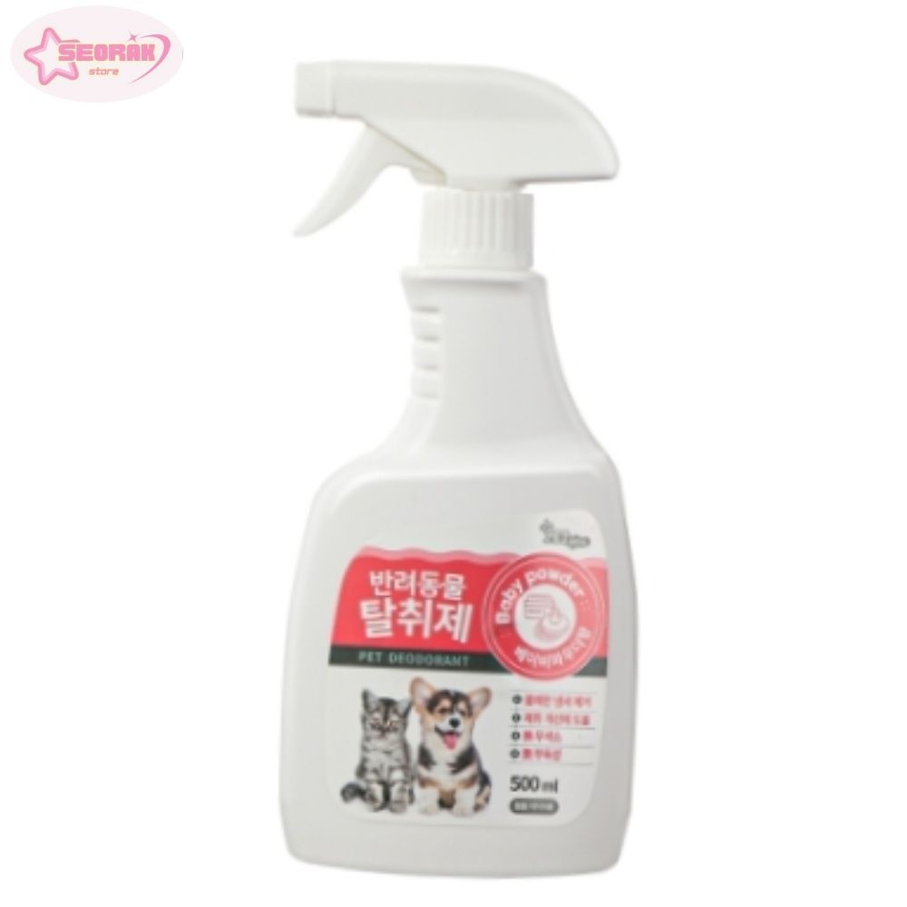 [오늘출발] 서락 펫퍼스 애완용 탈취제 베이비파우더향 500ML 강아지화장실 똥냄새제거 애견미스트