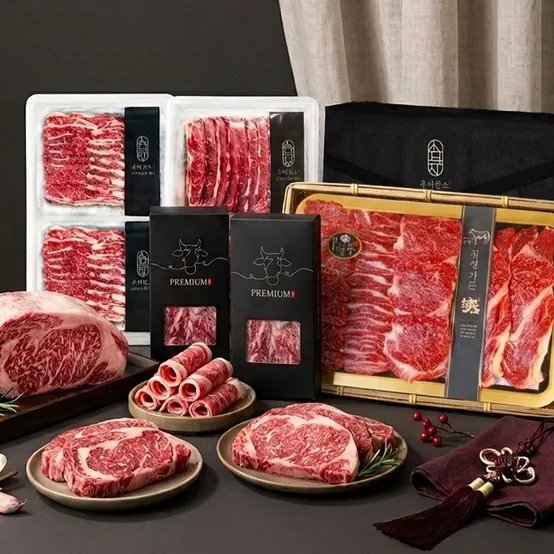 [혜택가 94,170원] [우아한소] 프리미엄 LA갈비 선물세트 (2kg+2kg) 4kg