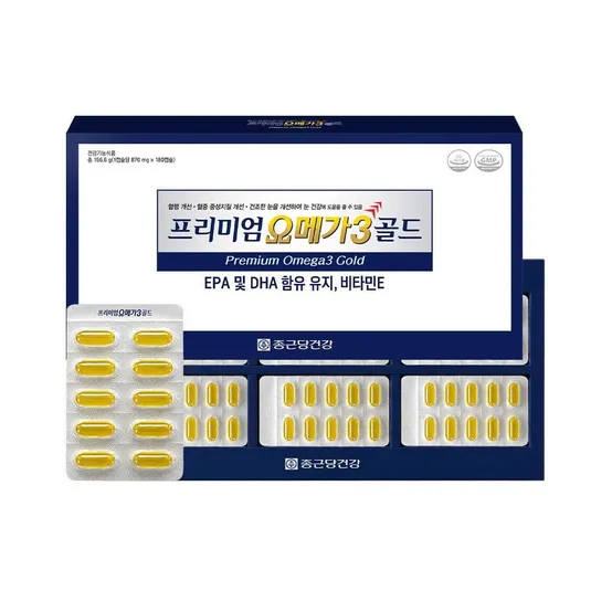 고함량 프리미엄 오메가3 골드 비타민E 6개월분 1세트