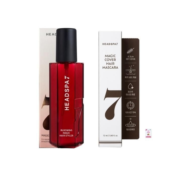 [헤드스파7] 블루밍매직 헤어 볼륨 스타일러 60ml + 매직 커버 헤어 마스카라 12ml + 폼클렌징(3ml)