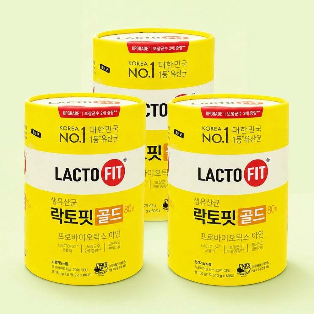 종근당건강 락토핏 골드 80포 3개