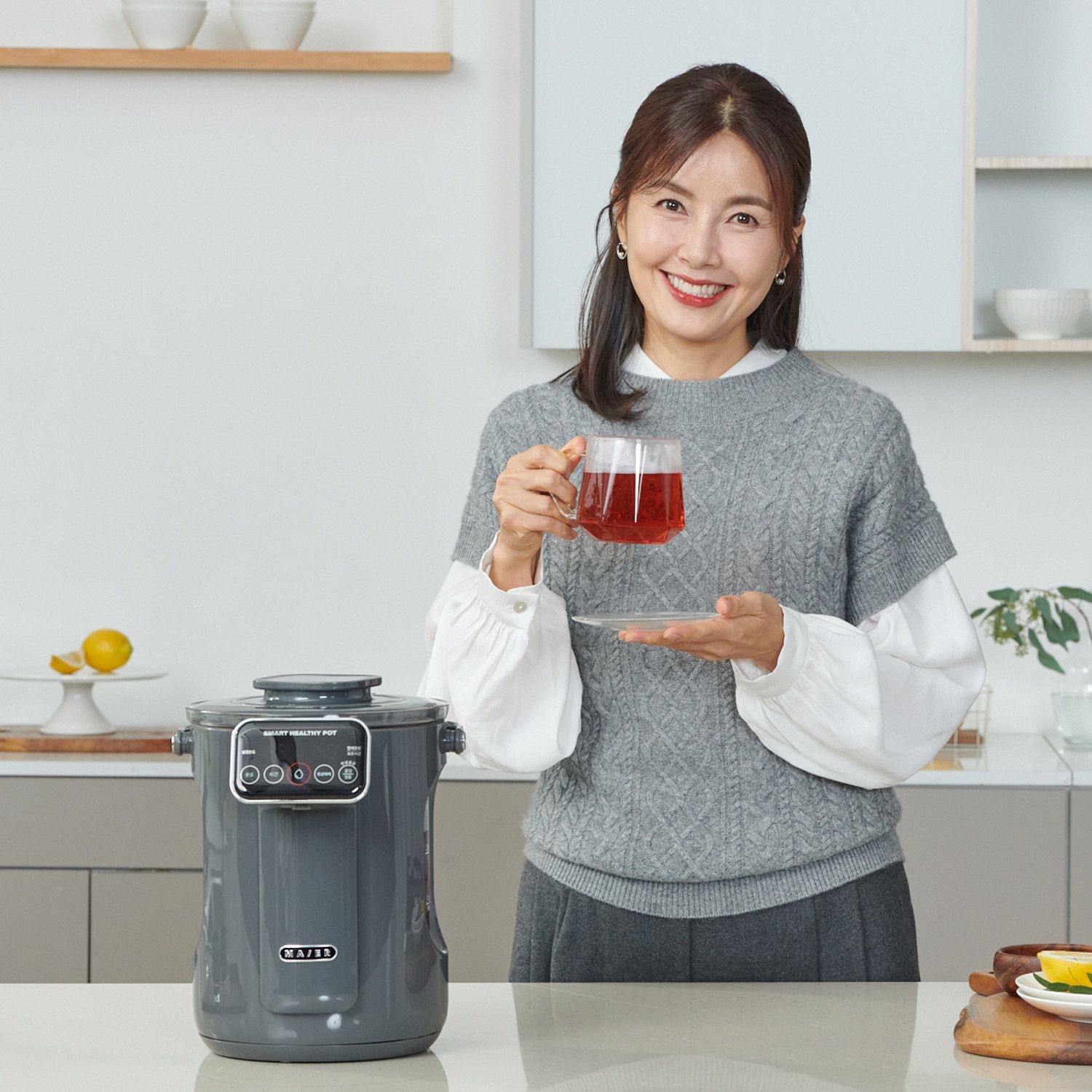 MAIER [마이어] 스마트 헬시 포트 3L (MH-MEP1) / 대용량 전기 분유 티 포트, 전기주전자
