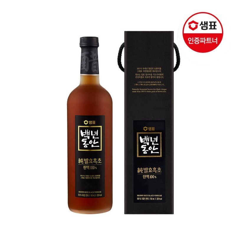 [샘표] 백년동안 순발효흑초원액 750ml