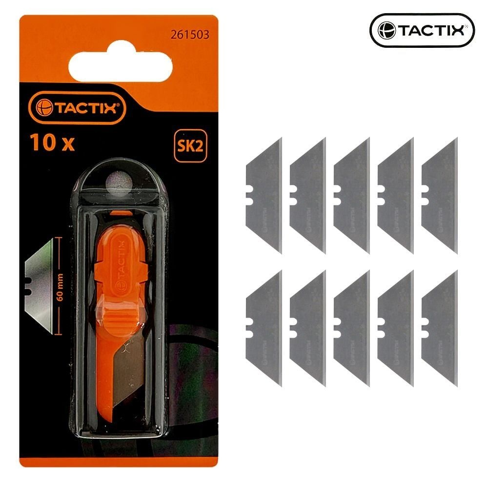 TACTIX 다목적 커터칼 교체날10P 261503 칼날리필 SK2