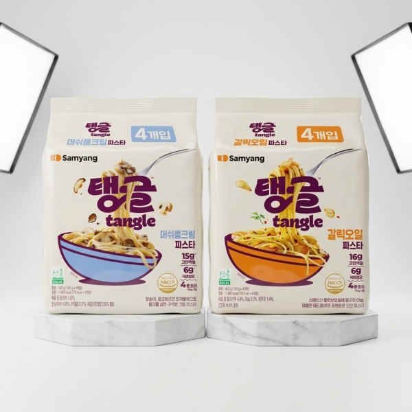 탱글 탱글 단백질파스타 2종 8입 (머쉬룸크림, 청크토마토, 갈릭오일)