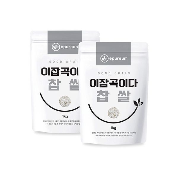 [이잡곡이다] (국산) 찹쌀 1kg x 2봉