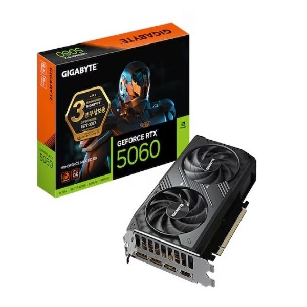 기가바이트 GIGABYTE 지포스 RTX 5060 WINDFORCE MAX OC D7 8GB 제이씨현