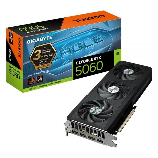 기가바이트 GIGABYTE 지포스 RTX 5060 EAGLE MAX OC D7 8GB 제이씨현