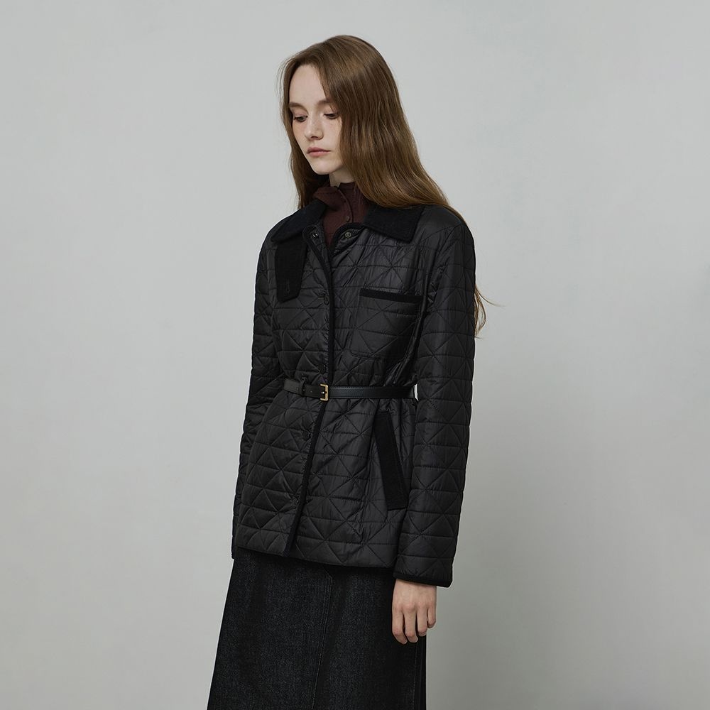 [25 F/W] 텍스처 블록 자수 퀼팅 자켓 ITPAWJK350