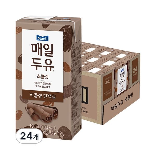 [보리보리]매일두유 초콜릿 190ml 24팩