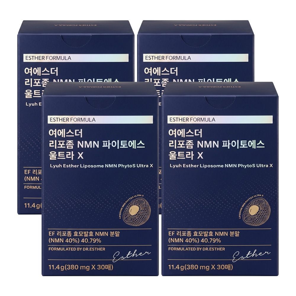 여에스더 리포좀 NMN 파이토에스 울트라 X 380mgX30매X4개