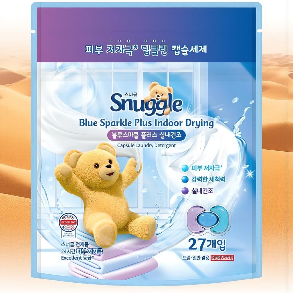 [오늘출발] 스너글 블루스파클 플러스 실내건조 캡슐세제 27개입 1개