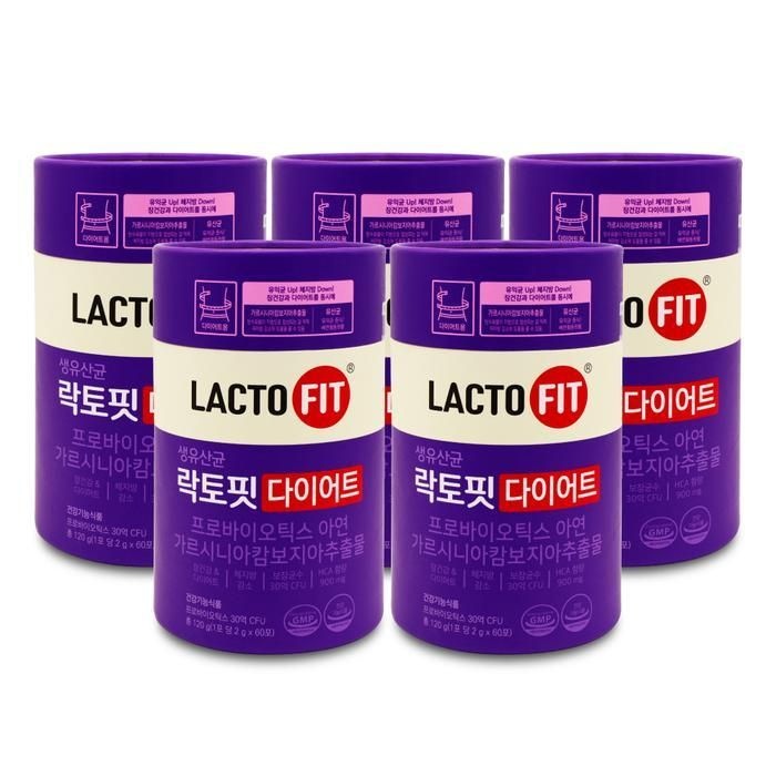 [오늘출발] 종근당건강 락토핏 생유산균 락토핏 다이어트 2g x 60포 X 5통