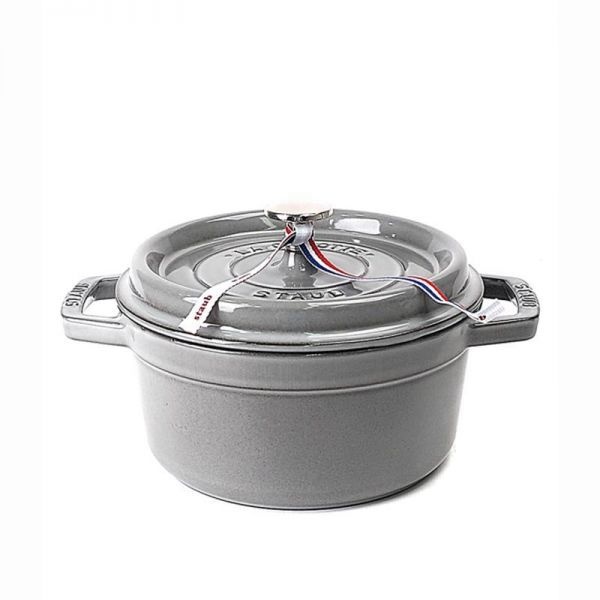 스타우브 원형 꼬꼬떼 무쇠 주물냄비 20cm 그레이 2.2L