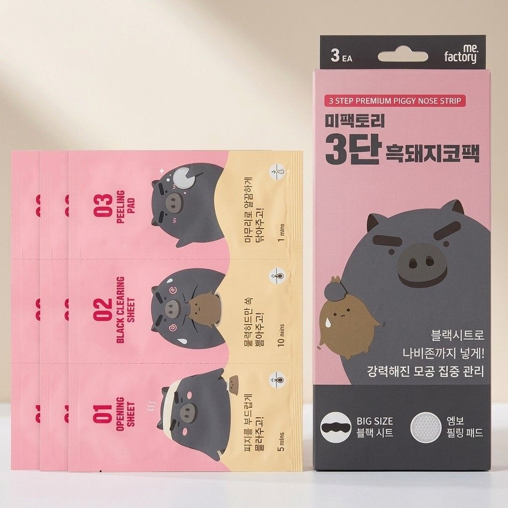 미팩토리 3단 흑돼지 코팩 3매입