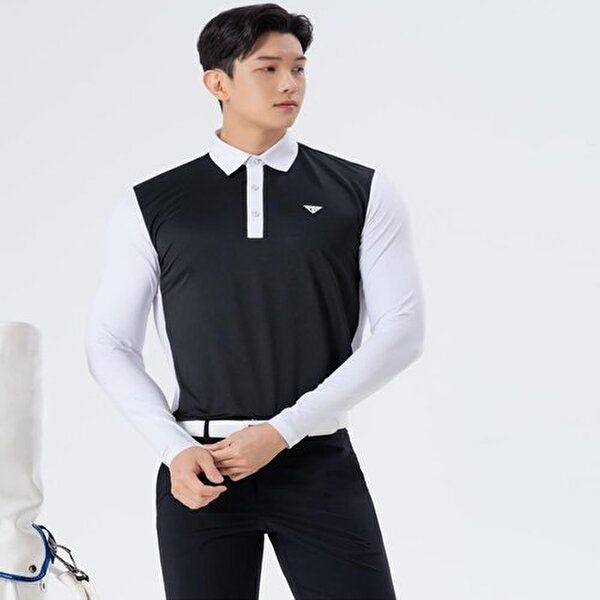 리빌모아 [리빌모아]남자 메쉬 골프웨어 골프 긴팔 티셔츠 DJ-KAAG-SDBS2LB<b>5100M</b>-블랙-R