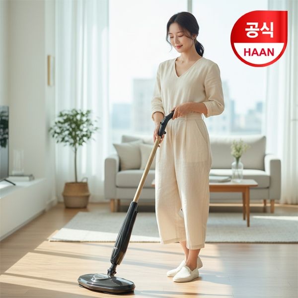 한경희 무선 물걸레청소기 아쿠아젯 AM-5600BM 자동 물분사 듀얼회전 바닥청소 가정용
