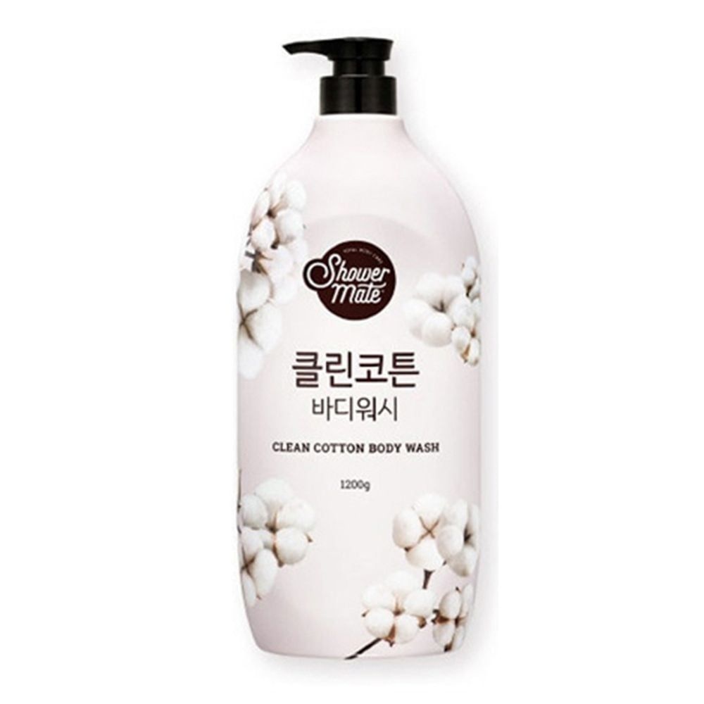 샤워메이트 대용량 클린코튼 바디워시 1200g