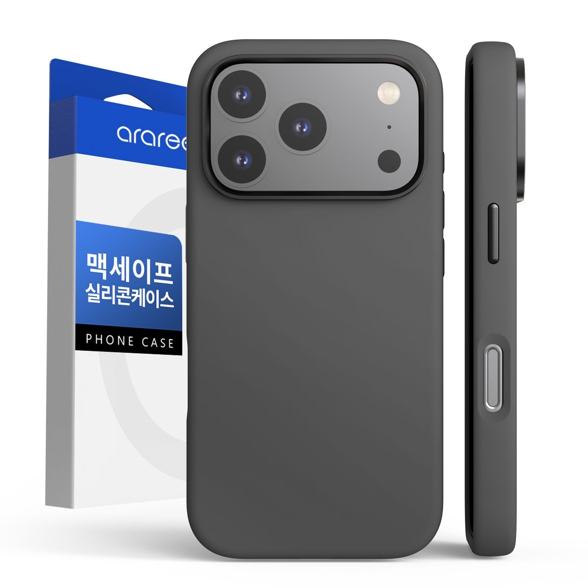 [오늘출발] 아라리 아이폰18 프로 맥스 케이스 맥세이프 실리콘 슬림 타이포스킨 M