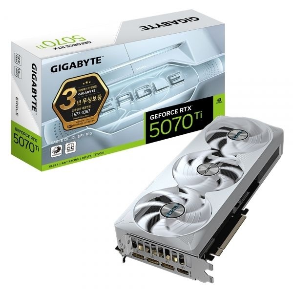 기가바이트 GIGABYTE 지포스 RTX 5070 Ti EAGLE OC ICE SFF D7 16GB 제이씨현