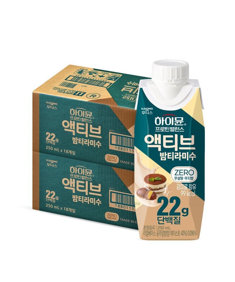 HIMMUNE (매장정품)HIMMUNE 프로틴 밸런스 액티브 밤티라미수 제로 18입 2박스하이뮨