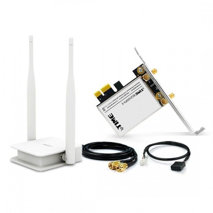 EFM ipTIME BE6500PX-E 무선랜카드 기가 무선 WIFI7 PCI-E 랜카드 AP 블루투스 5.4"