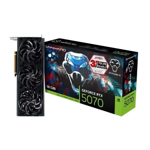 게인워드 GAINWARD 지포스 RTX 5070 파이썬 III D7 12GB