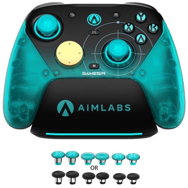 GameSir [해외] GameSir G7 Pro 8K PC 무선 컨트롤러 Aimlabs 에디션 – 8000Hz 폴링률 유선 2.4G TMR 조이스틱 드리프트 방지 홀 효과 아날로