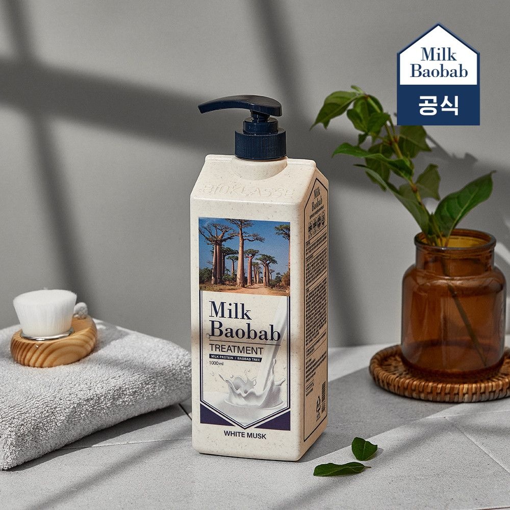 밀크바오밥 오리지널 트리트먼트 화이트머스크, 1L, 1개