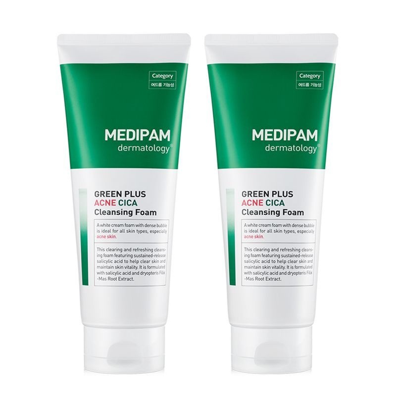메디팜 아크네 시카 클렌징폼 220ml x 2개 여드름성 피부 완화 기능성 문제성 피부케어