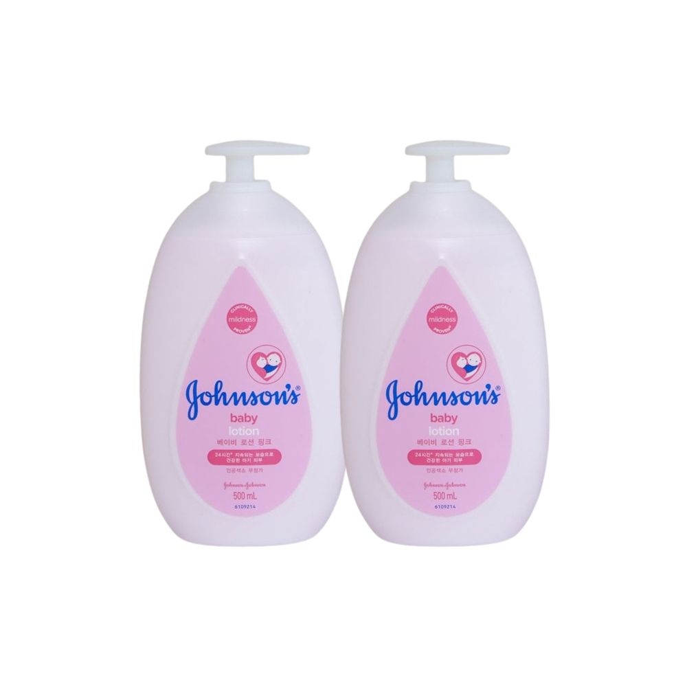 존슨즈 베이비 로션 핑크 500ml x 2개