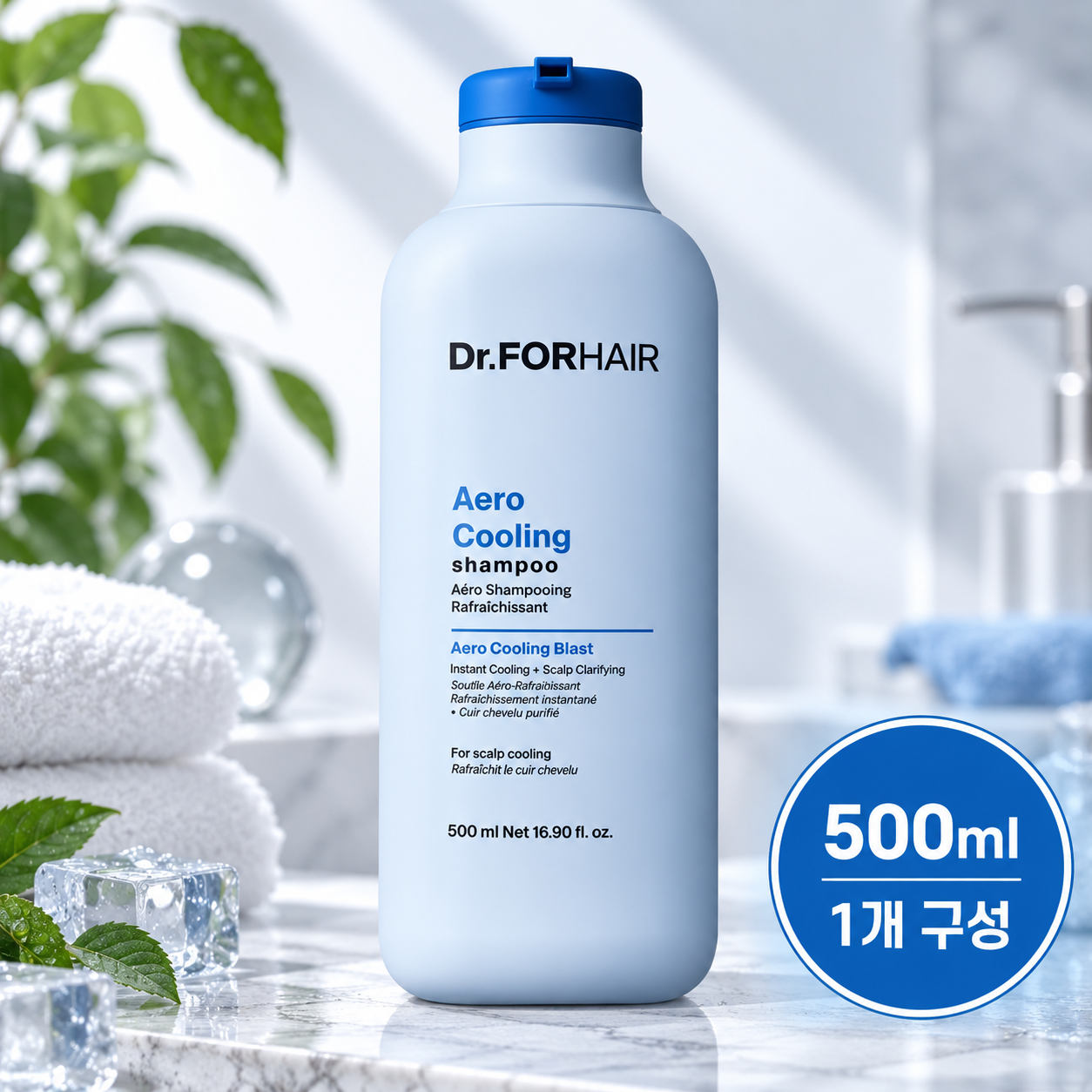 [온누리상품] 닥터포헤어 딥 클린 탈모완화 쿨링 샴푸 500ml X 1개 하루템