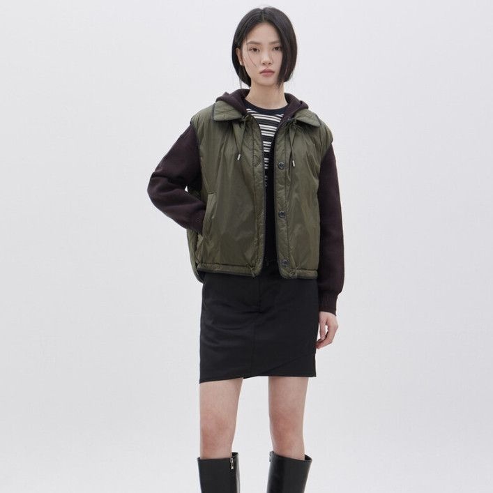 [롯데백화점] 주크 카라 디테처블 리버시블 패딩 베스트 Z261PSG802