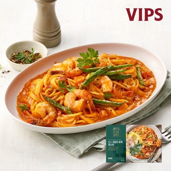 빕스 쉬림프 로제 원팬 파스타 290g