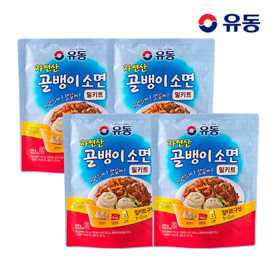 유동 골뱅이 소면 밀키트 320g x4개