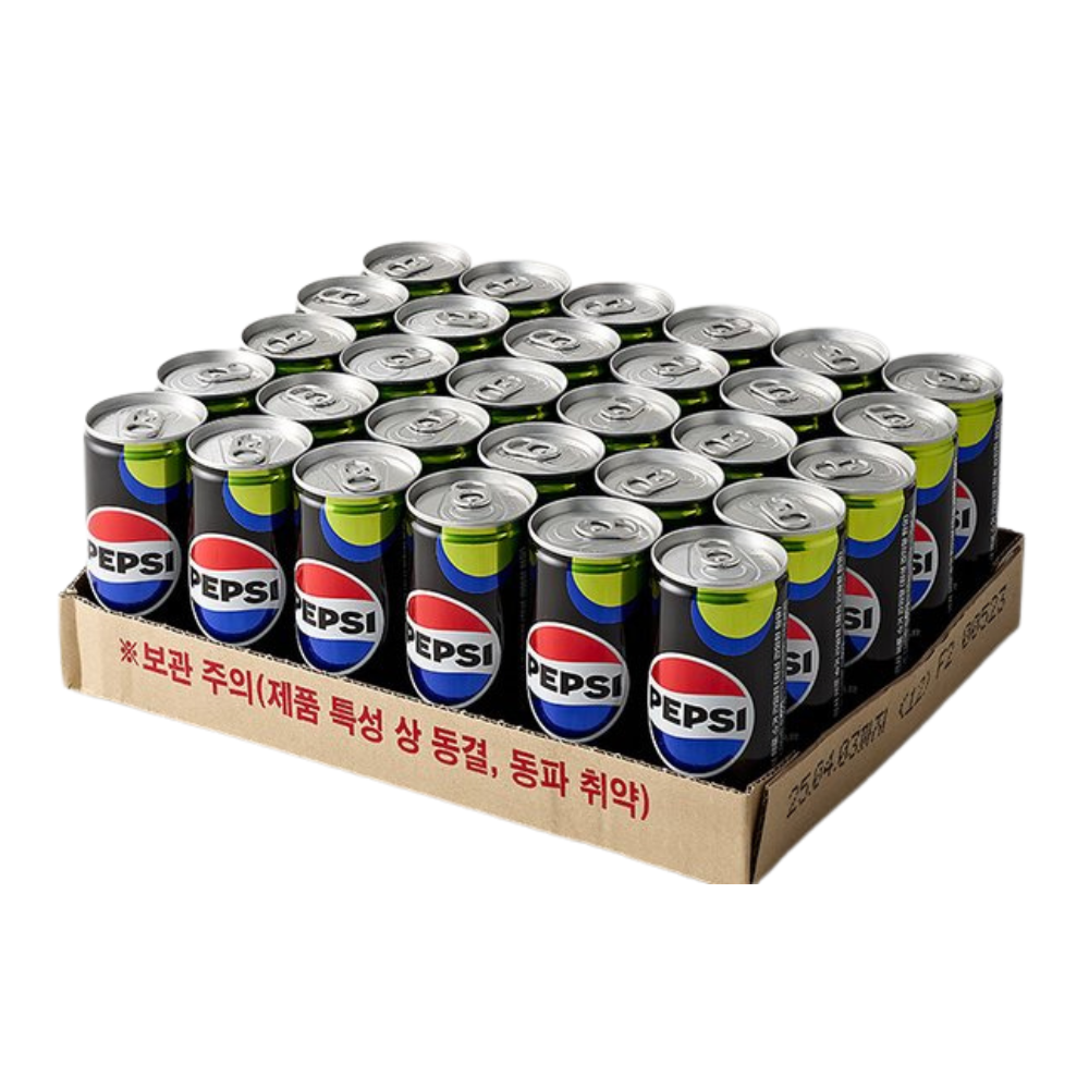 펩시제로 라임 210ml 60캔 (30캔 2박스) 펩시/펩제라/제로탄산/콜라