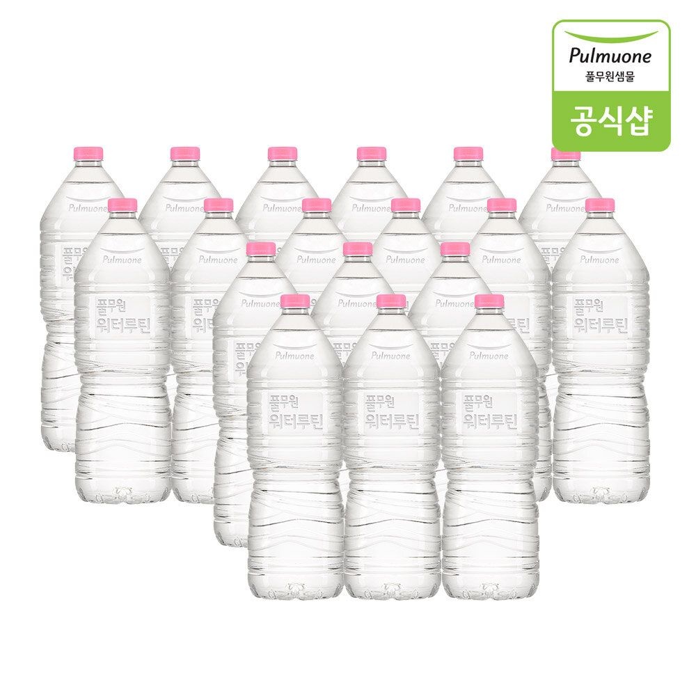 풀무원샘물 [패션플러스][풀무원샘물]워터루틴 무라벨 생수 2L X 18병