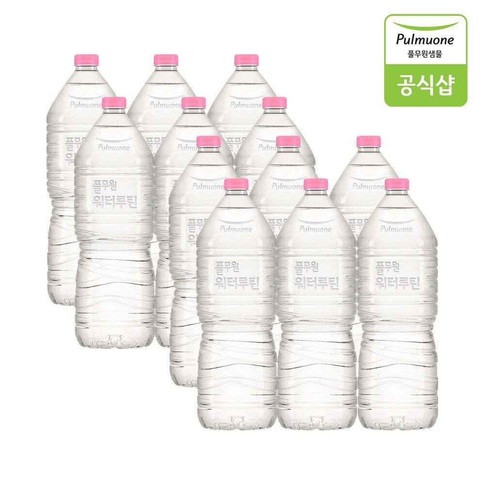 풀무원샘물 [패션플러스][풀무원샘물]워터루틴 무라벨 생수 2L X 12병
