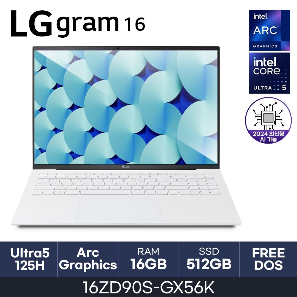 [오늘출발] LG전자 LG 그램 16 / 16ZD90S-GX56K - 16GB / NVMe 512GB / 2560x1600 (350nit) HMC