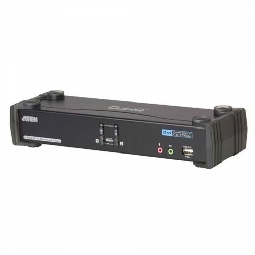 ATEN DVI KVM CS1782A 2포트 DVI 듀얼링크 KVM스위치 케이블 포함