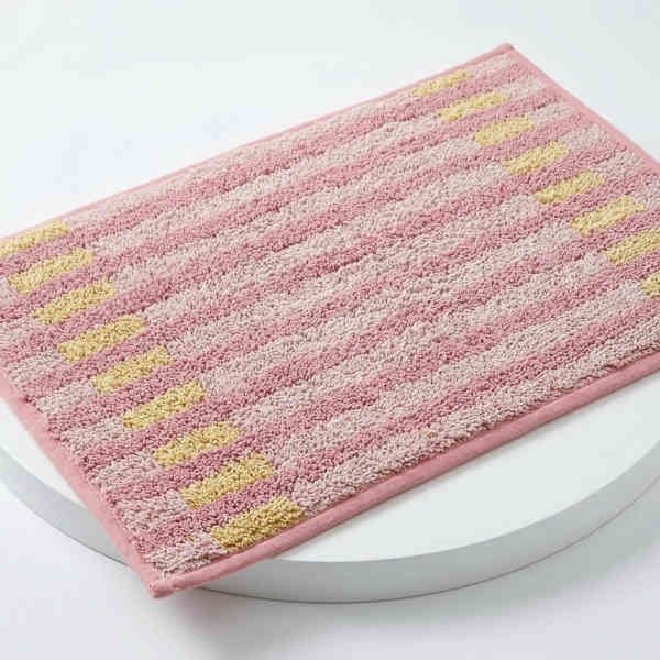[모던하우스] 캔디 체크 넌슬립 면 터프팅 발매트 PINK 46X65cm